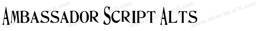 Ambassador Script Alts字体转换